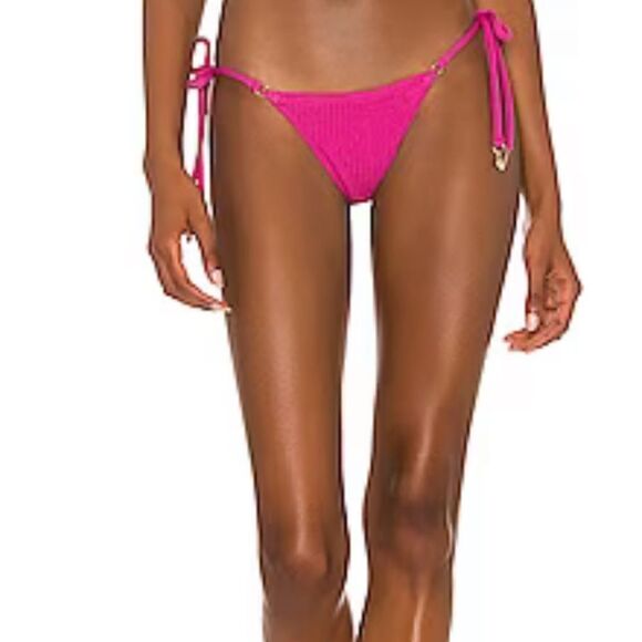 NWT Seafolly pink Seadive rio tie bottom US 2 AU 6 fuchsia - Picture 1 of 6